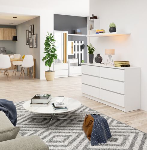 KOMODA K 140 cm 6 SZUFLAD PK BIAŁA na Arena.pl