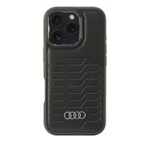 Audi Synthetic Leather MagSafe iPhone 16 Pro 6.3" czarny/black hardcase