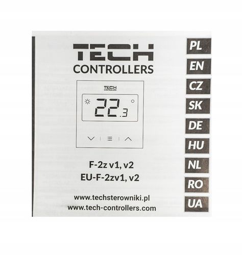 STEROWNIK REGULATOR TEMPERATURY TERMOSTAT POKOJOWY F-2Z V1 PRZEWODOWY TECH na Arena.pl