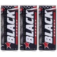 Black Energy Original Gazowany napój energetyzujący 250 ml x 3 sztuk