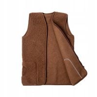 KAMIZELKA WEŁNIANA MERYNOS BRĄZOWA M UNISEX