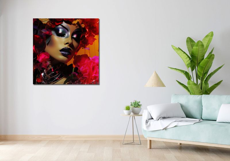 Obraz 90x90cm Kwiecista Diva zdjęcie 2