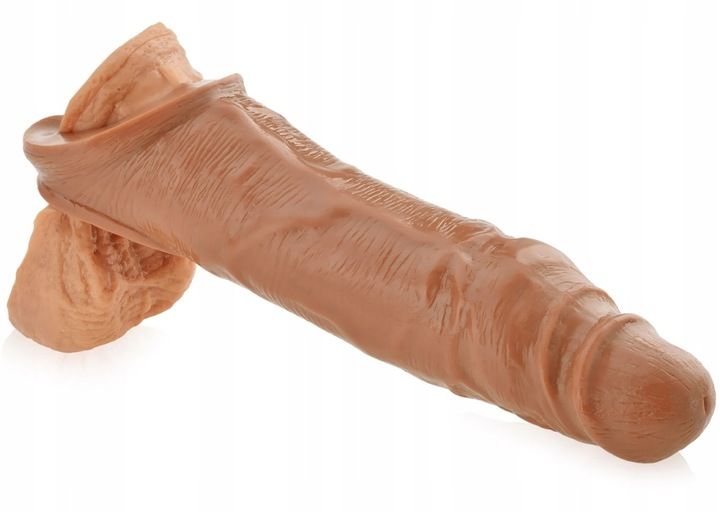 NAKŁADKA PRZEDŁUŻKA NA PENISA I JĄDRA POWIĘKSZA XL zdjęcie 3