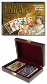 Piatnik Karty Lux Kaiser Zestaw w Szkatułce Drewnianej!!!