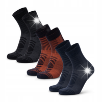 Lekkie Skarpety Trekkingowe Merino DANISH ENDURANCE Turystyczne 3-pak 43-47