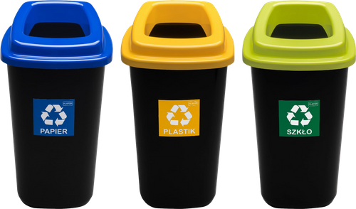 Kosz do segregacji SORTBIN 45L żółty na plastik na Arena.pl