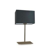 Lampka AMALFI abażur grafitowy stelaż stare złoto