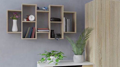 REGAŁ WISZĄCY BILBAO 7.0 ŚCIENNY PÓŁKI DĄB SONOMA na Arena.pl