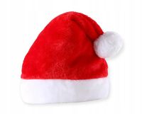 Czapka Mikołaja GRUBA AKSAMITNA WELUROWA NAJLEPSZA JAKOŚĆ MIKOŁAJ BOŻE NAR