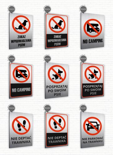 Tabliczka znak informacyjny 40x30 Srebrna PARKING DLA NIEPEŁNOSPRAWNYCH na Arena.pl