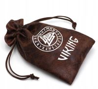 Torba prezentowa na biżuterię WORECZEK WIKINGÓW EKO-SKÓRA 10x15cm