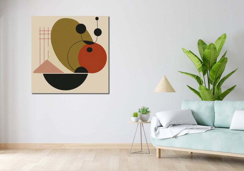 Obraz 100x100cm Geometryczny Balans zdjęcie 2