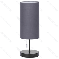 Aigostar Table Lamp USB Iron Black E27 Without Bulb