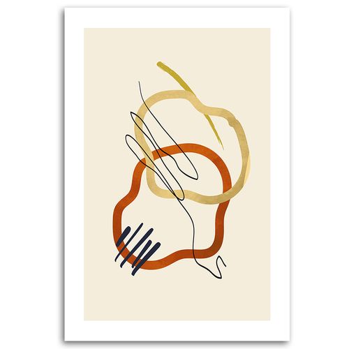 Obraz na płótnie, Kształty i linie boho 40x60 na Arena.pl