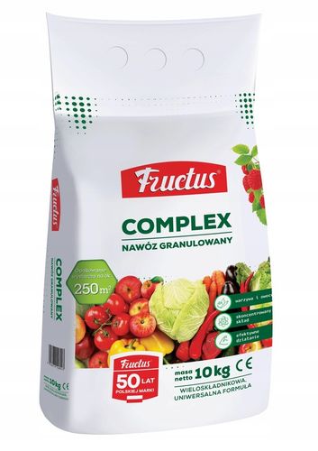 FRUCTUS COMPLEX - Kompleksowy Nawóz do WARZYW i OWOCÓW 10 Kg na Arena.pl