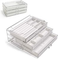 Szkatułka organizer kuferek na biżuterię kolczyki