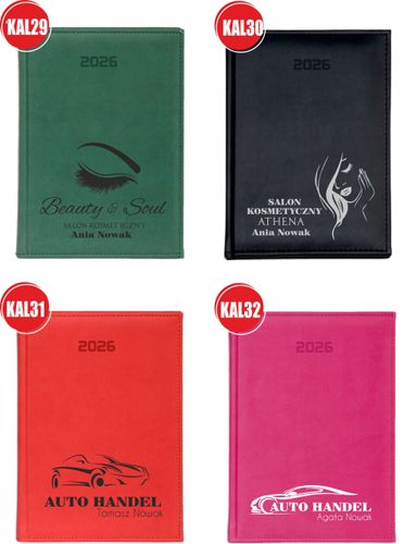 KALENDARZ A6 2026 TYGODNNIOWY terminarz z nadrukiem imieniem DLA BABCI na Arena.pl