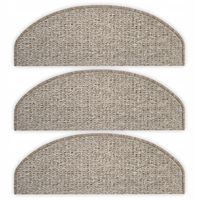 NAKŁADKI NA SCHODY DREWNIANE DYWANIKI NA SCHODY BEŻOWY JASNE STOPKI