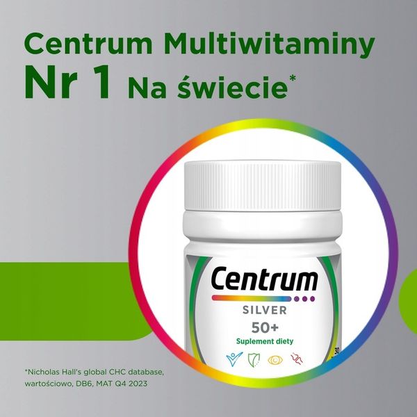 Multiwitamina Centrum Silver 50+ minerały witaminy dla dorosłych 100 tab zdjęcie 6