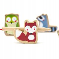 NAWLEKANKA DREWNIANA PRZEPLATANKA SZNUROWANKA KLOCKI 13 EL.CLASSIC WORLD