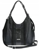 Torebka Damska Listonoszka Worek Shopper Torba na Ramię RS25047H Czarna