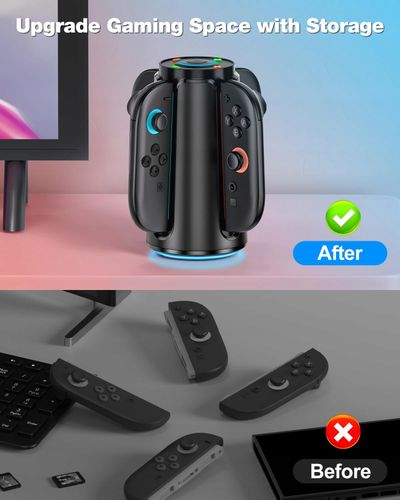 STACJA ŁADUJĄCA DO NINTENDO SWITCH 2 RGB JOY-CON 4W1 na Arena.pl