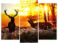 90CM 70 ZEGAR 3 ELEM RYKOWISKO SCIENNY DRUK