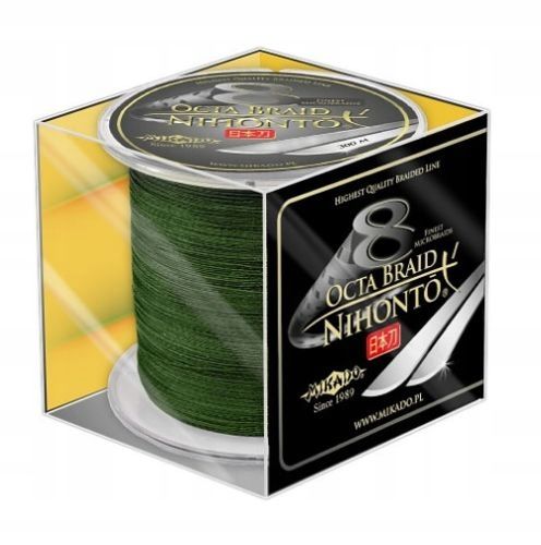 2 x PLECIONKA NIHONTO OCTA BRAID 300m GREEN 0,18mm zdjęcie 1
