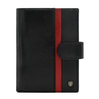 Portfel męski skórzany PELLUCCI N62L-RVTP RFID Czarny / Czerwony
