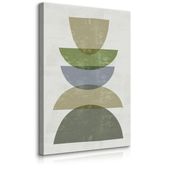 Obraz Do Sypialni Zielone Skały Akwarele Styl Boho Minimalizm 30cm x 40cm