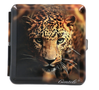 Metalowa Papierośnica z Obrazkiem Pantery