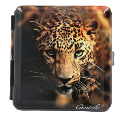 Papierośnica Metalowe Etui na Papierosy z Wzorem Pantery - Gentelo 9x9 cm na Arena.pl
