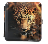 Metalowa Papierośnica z Obrazkiem Pantery