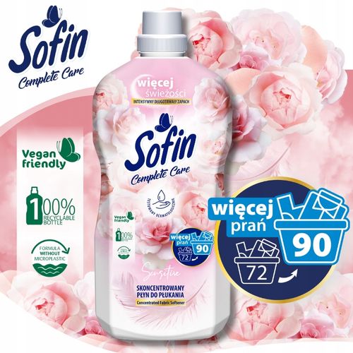 SOFIN Płyn do Płukania Tkanin Ochrona Kolorów Zestaw MIX 1,8l x5 (450 na Arena.pl