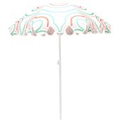 PARASOL PLAŻOWO OGRODOWY 160CM POMARAŃCZOWO ZIELONY