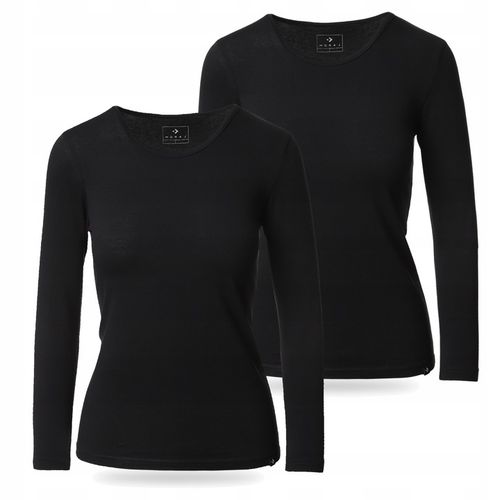 PODKOSZULKA DŁUGI RĘKAW Damska Dopasowana Koszulka Bawełna 2-PAK MORAJ XL na Arena.pl