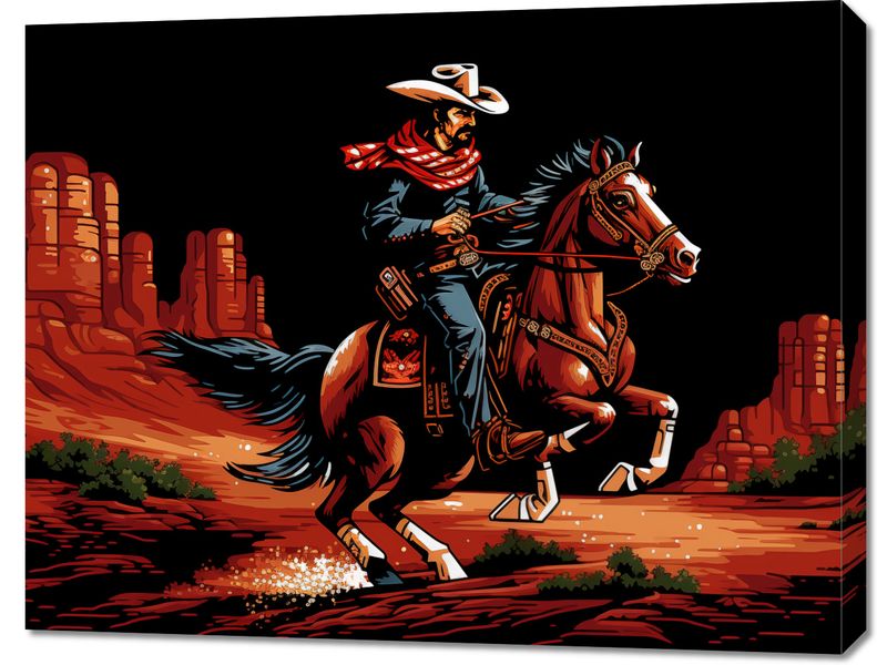 Obraz 90x70cm Galop przez Prerię zdjęcie 1