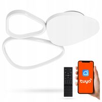 Lampa Sufitowa LED Plafon Natynkowy TUYA Aplikacja Na Telefon + Pilot 80W