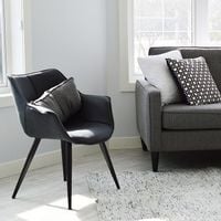 Krzesło NAPO VELVET GOLD czarne