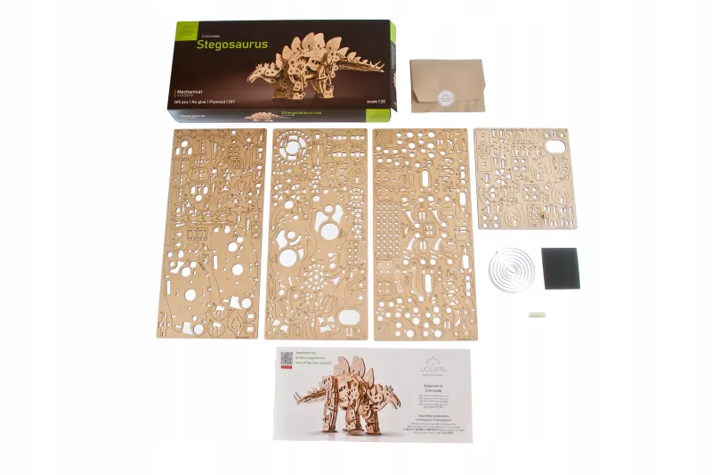 Puzzle 3D UGEARS Stegozaur zdjęcie 4