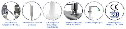 Dozownik do płynu 250 ml Chrom na Arena.pl