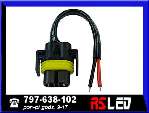 Wtyczka wtyk gniazdo żarówka H11 H8 LED oprawa RS jakość na Arena.pl