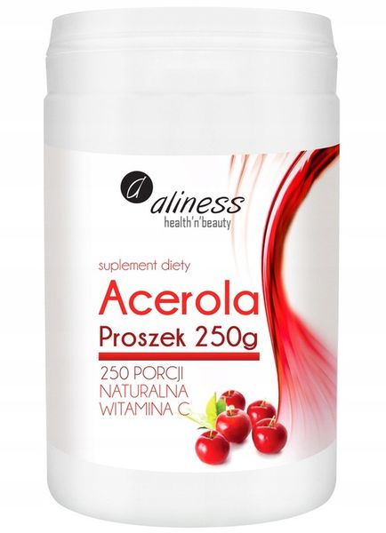 ALINESS NATURALNA WITAMINA C ACEROLA PROSZEK 250g zdjęcie 1