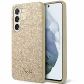 guess guhcs24shggshd s24 s921złoty/gold hardcase glitter script