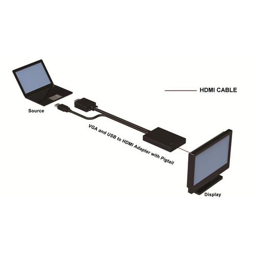 Konwerter Techly 301665 Hdmi - Vga/audio na Arena.pl