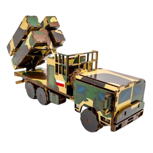 Pojazd Wojskowy Puzzle Drewniane Model 3D Samochód Wojsko Układanka na Arena.pl