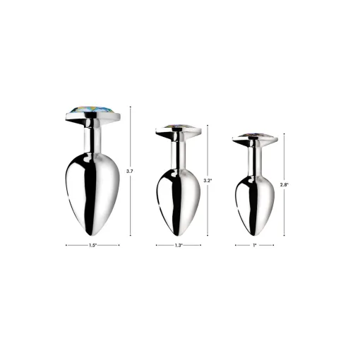 xr brands korek aluminiowy z tęczowym kryształem, mały rozmiar na Arena.pl