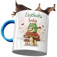 Kubek Błękitny Dla Sofii Koleżanki Na Prezent Z Nadrukiem Ze Zdjęciem