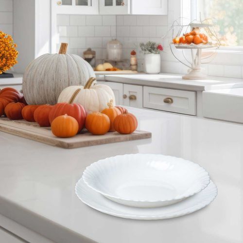 komplet obiadowy opal dla 6 osób 18 elem. kinghoff kh-1875 na Arena.pl