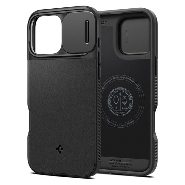 spigen optik armor mag magsafe iphone 16 pro max black zdjęcie 1